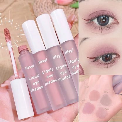 Low Saturation Matte Liquid Eye Shadow Blush Waterproof Easy To Color Brightening Natural Contouring Eyeshadow Pigment Makeup