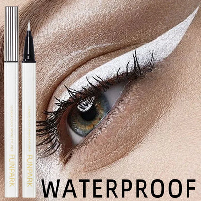 White Liquid Eyeliner Pen - Matte Waterproof Long Lasting