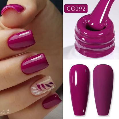 BORN PRETTY 10ml Blood Red Jelly Gel Nail Polish Halloween Nails Art Gel Polish Sheer Translucent Nail Gel for Winter Manicure