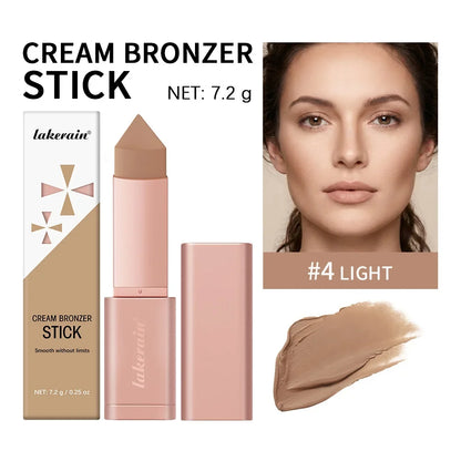 Cream Bronzer Stick and Contour Stick 2-in-1 bronzing and contouring instant depth & dimension to the face flawlessly over base