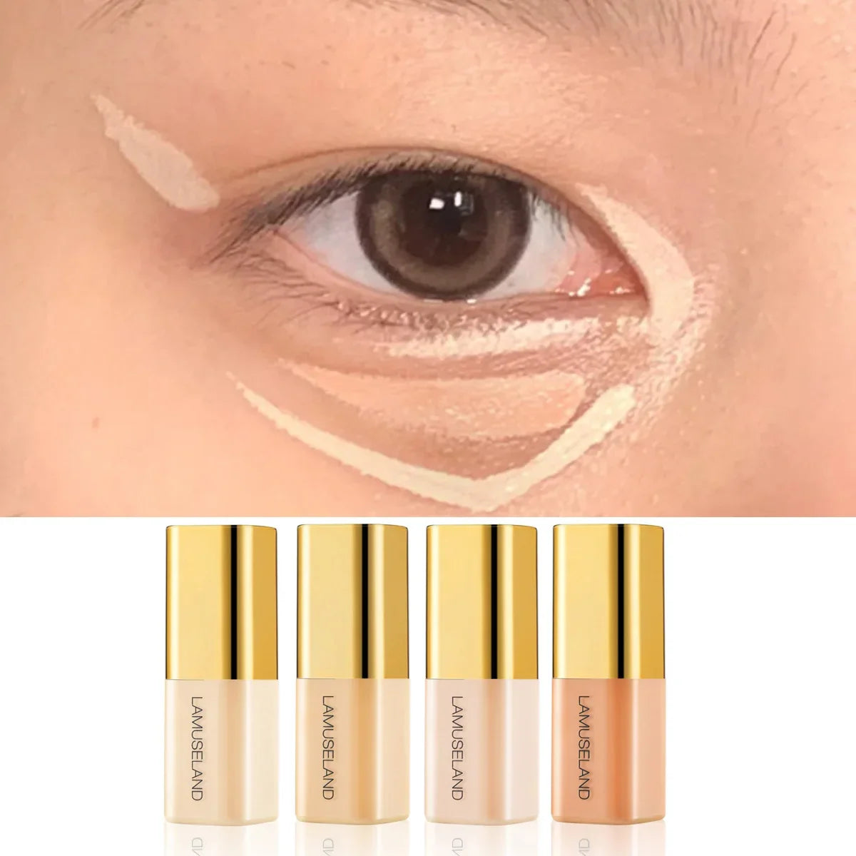 Wheat Tone Moisturizing Liquid Concealer Oil Control Invisible Full Coverage Pores Dark Circles Ivory Foundation Cream Makeup