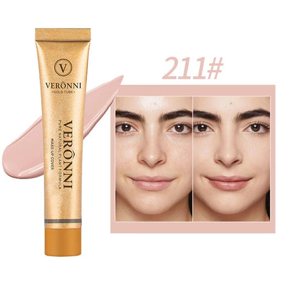 Long-lasting waterproof and sweatproof concealer with natural nude Maquiagem Liquid Concealer Beauty Face  Cosmetics Makeup Base
