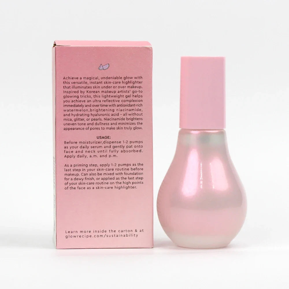 Glow Recipe Watermelon Glow Niacinamide Dew Drops - Makeup Primer, Pore Minimizer & Niacinamide Serum for Dewy Smooth Skin 40ml