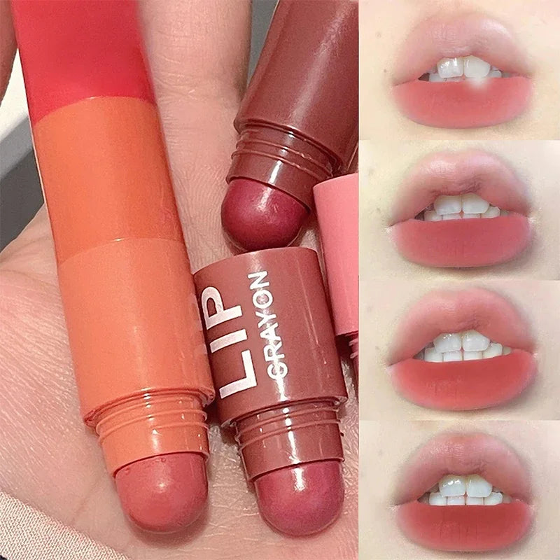 4-Color Matte Velvet Mist Lipstick,1Pc Waterproof Non-Stick Cup Long-Lasting Wear Lipstick For Women