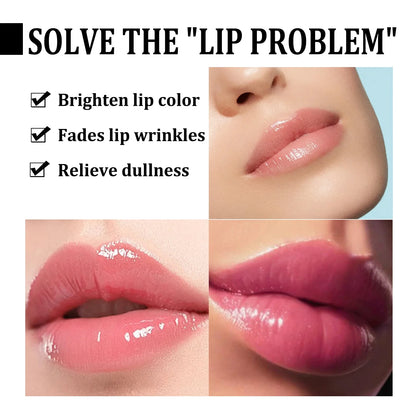 Lip Lightening Scrub Balm for Dark Lips Remove Dark Smoke Lips Exfoliating Repair Fine Lines Moisturizing Brightening Lip Care