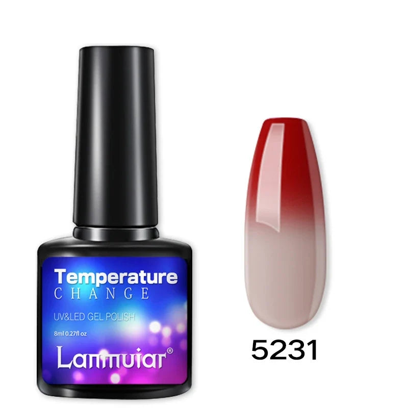 Temperature Color Changing Thermal Nail Polish Fast Drying Water-based Gradient Nail Varnish Manicure Supplies Nail Art