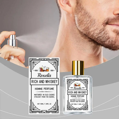 Men's Perfume Charming Whiskey Pheromone Natural Charm Attract Women Long-lasting Refreshing Elegant Fragrance Ideal Gift Dating
