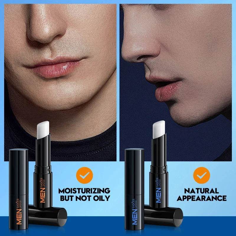 SADOER Men's Shark Grass Vaseline Lip Balm for Autumn and Winter to improve dryness,Beihu Moisturizing Hydrating Lip Balm