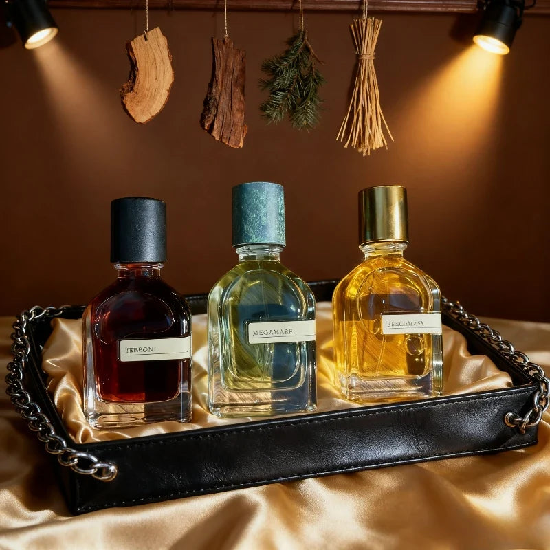 Unisex Long Lasting Oriental Woody Perfume 50ml Elegant Aroma with Warm Amber Soft Musk Earthy Notes Deep Captivating Fragrance