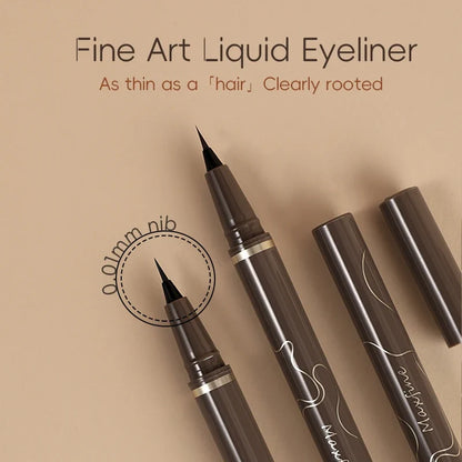 Smooth Very Fine Eyeliner Pen Longacting Quickdrying Waterproof Eyeliner Pen Suitable For Beginners Girls Holiday Gifts