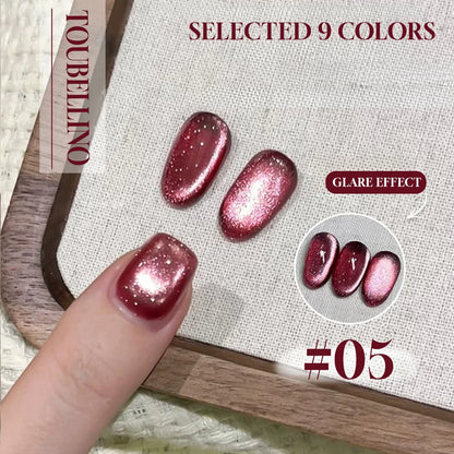 MIANEL 12ML Emperor Green Cat Eye Gel Nail Polish Whitenning Nails Green Nails Suitable For Nail Salons Nail Supplies  1-21pcs