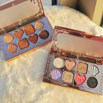 Flower Knows Chocolate Wonder-Shop 8-Color Eyeshadow Palette