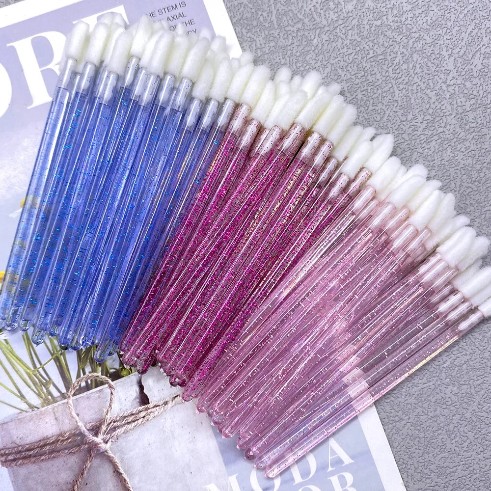 Wholesale 50/1000 PCS Disposable Lip Brush Women Accessories Lipstick Gloss Wands Applicator Perfect Best Make Up Tool Hotting