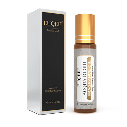 EUQEE 10ml Fragrance Oil Roll-On Long Lasting Scent La Vie Est Belle CHANCE Jadore Cotton Strawberry Mango for Men and Women