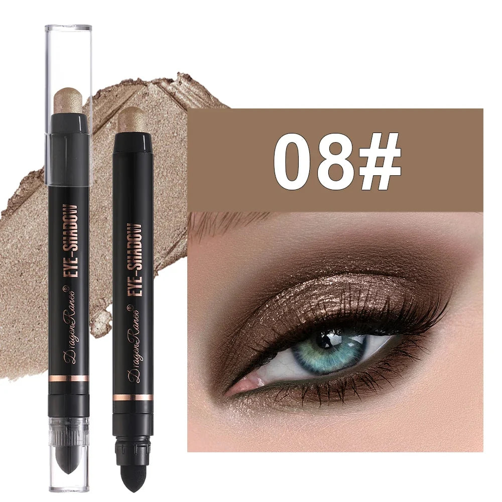 Eyeshadow Pen Pearlescent Eyeshadow Versatile One-Swipe Application Non-Smudging Waterproof Eyeshadow Highlighter Delicate Silky Smooth with Fine Shimmer Eyeshadow Liquid
