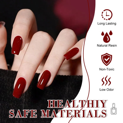 LIMEGIRL 9 Color Gel Nail Polish Set Macaron Color UV LED Soaking Semi-Permanent Gel Varn for Beginners Nail Art Design Gel Kit