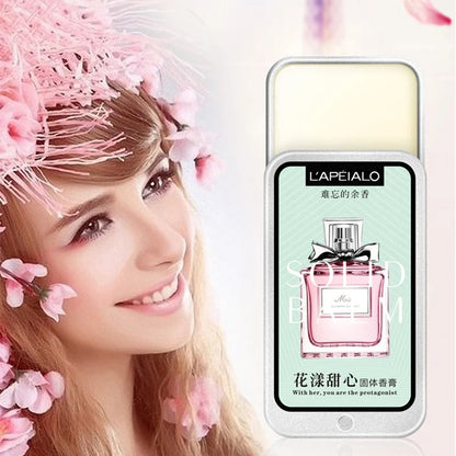 Woman Body Pheromone Perfume Solid Balm Long Lasting Fragranc Light Fragranc Portable Solid Perfume Balm