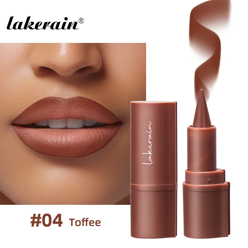 Lakerain Lip Liner Lipstick Pen Long Lasting Waterproof Gradient Quick Drying 2 IN 1 Lip Liner & Lipstick Sexy Matte Cosmetic