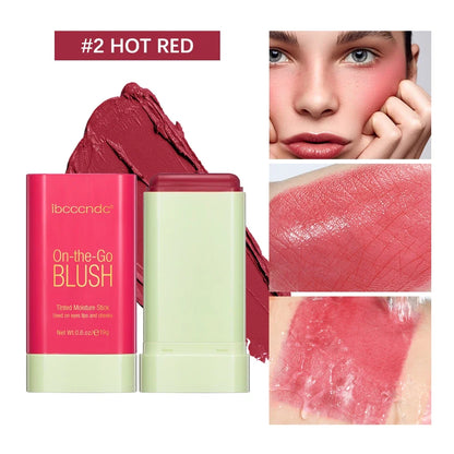 Make Up Functional Blush Stick Easy Color Rouge Blusher Cream Waterproof High Color Rendering Brightening Skin Tone Hot