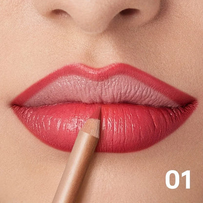 Matte Lip Liner Pencil Nude, Long-Lasting Waterproof, Smudge-Proof, Precise Outline, Smooth Creamy Formula