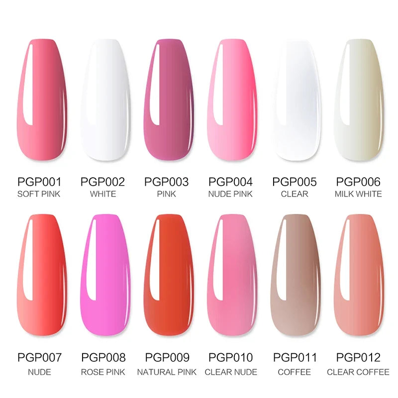 Poly Extension Gel Nail Set 8PCS 15ML Fast Builder Extension Gel Varnish for Manicure Salon 3D Art DIY Nail Extension Thickening