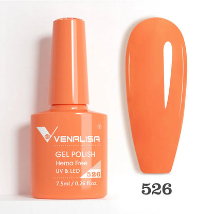 Venalisa HEMA TPO FREE Nail Gel Polish Glitter Gorgeous Full Coverage Soak Off UV LED French Nail Jelly Pink Nude Collection