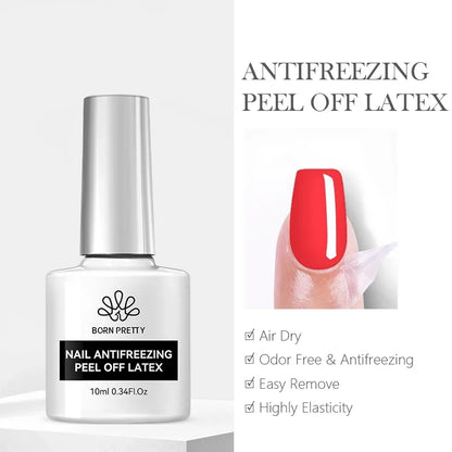 BORN PRETTY Milky White Jelly Nude Gel Nail Polish 10ml White Translucent Soak Off Gel Vernis Semi Permanent Need UV Light Cure
