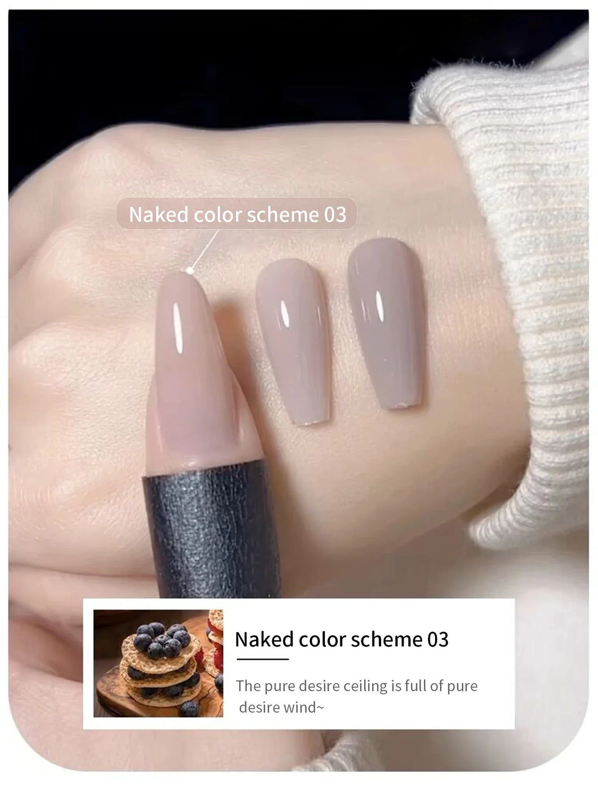 MIANEL  12ML Japanese Style Fairy Gel Nail Polish White Pink Nude Color Ice Clear Nail Polish Pink Nails Summer Nails 1-24pcs