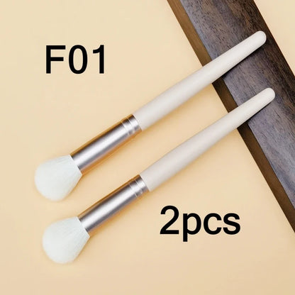Blush Brush Bronzer Natural Goat Hair Pink Multifunctional Contour Foundation Makeup Brushes Beauty Tools