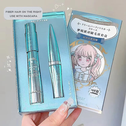 Gege Bear Dream Party Curly Black Sun Flower Mascara Cute Design All Day Long-Wearing Lash-Lengthening Thick Volume Eyelashes