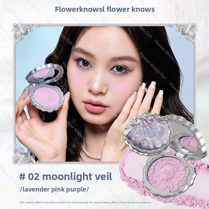Flower Knows Blusher Butterfly Cloud Collar Collection Rouge Box Duo Blush For Dark Skin Peach Makeup For Cheeks Matte Finish
