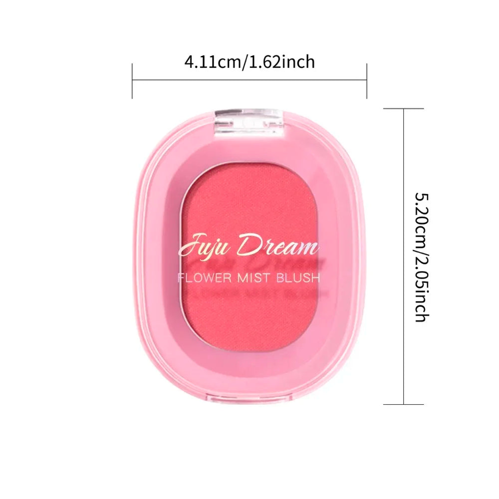 Monochrome Matte Blush Powder,Natural Nude Cheek Rouge,Brightening Long-Lasting Waterproof,Easy Apply,Safe Xmas Halloween Makeup