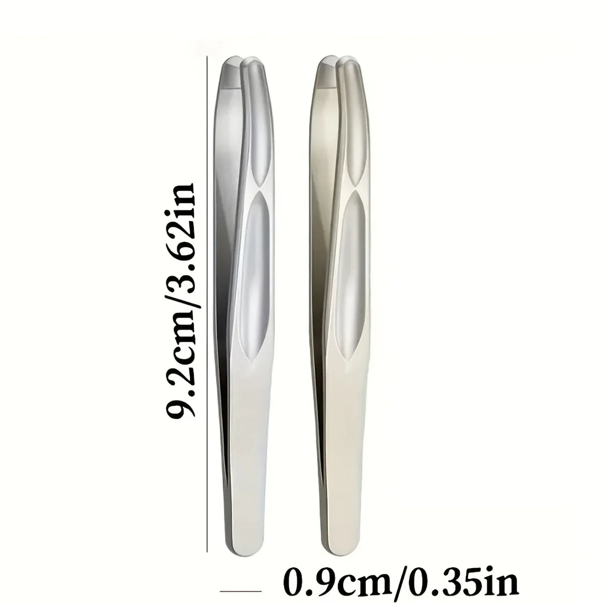 Premium Round Head Tweezers for Eyebrow & Facial Hair Removal Seamless Clips Short Hair Precision Beard Clip