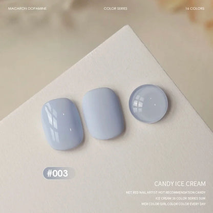 MIANEL 12ML 1-6PCS 2026 New Release Jelly Dopamine Candy Gel Nail Polish - Multi-Color Nude Sheer Finish Bestseller