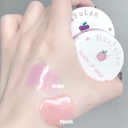 Grape Lip Care Sleep Lip Mask Set Night Repair Moisturizing Anti-cracking Fruit Lip Balm Pink Lip Cream Nourishing Lip Gloss