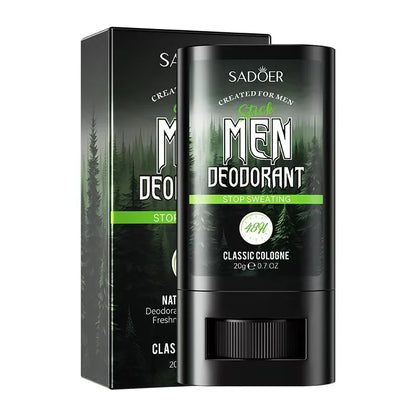 Men Sandalwood Deodorant Stick Anti Sweating Keep Drying Lasting Fragrance Remove Armpit Odor Underarm Refresh Sticks Refresh