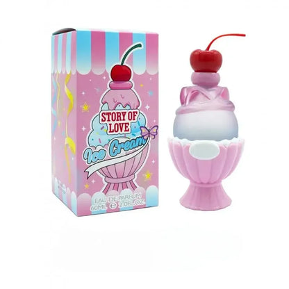 Cute Ice Cream Shaped Perfume For Women, Sweet Fruity Floral Vanilla Fragrance, Long Lasting Eau De Toilette, Unique Gift 50ml