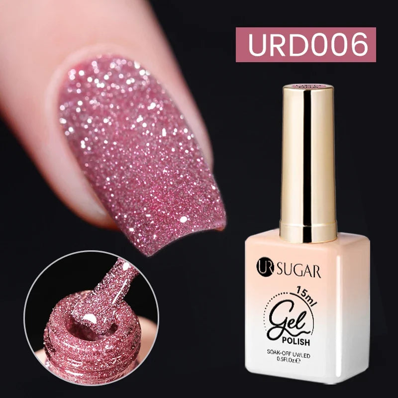 UR SUGAR 15ml Jelly Milky White Translucent Color Gel Polish Semi Permanent UV Gel Nail Art Soak Off Gel Varnish Latest Fashion