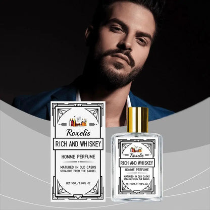 Men's Perfume Charming Whiskey Pheromone Natural Charm Attract Women Long-lasting Refreshing Elegant Fragrance Ideal Gift Dating