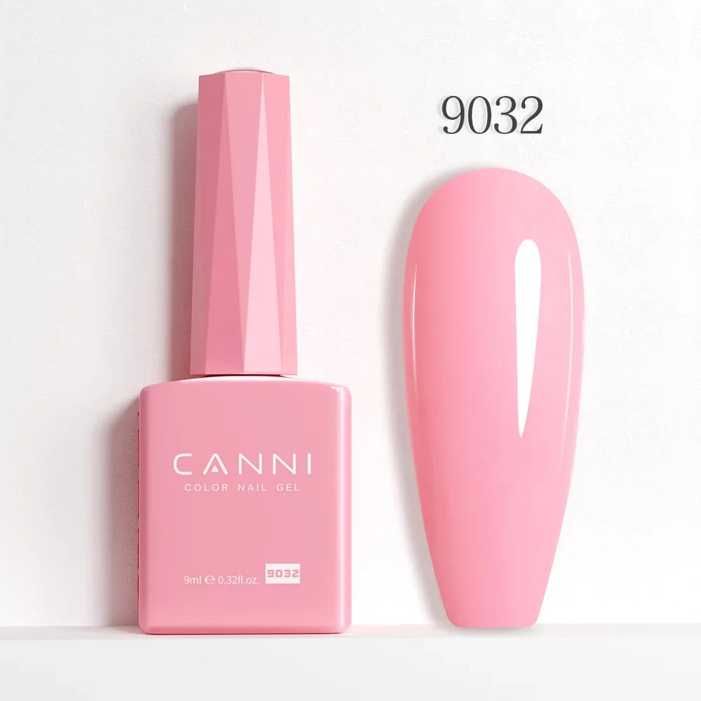 CANNI Hema Free Nail Gel Polish Fall Color Collection Semi Permanent Diamong Long Wear Top Coat Red Gorgeous JellyNude Color 9ml