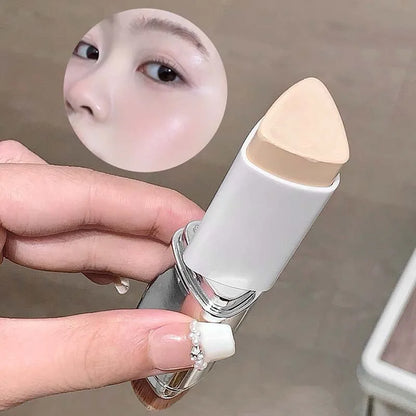 Triangle Eraser Foundation Stick Water Moist Lightweight Concealer Foundation Cover Moisturizing Brightening Face Beauty Makeup