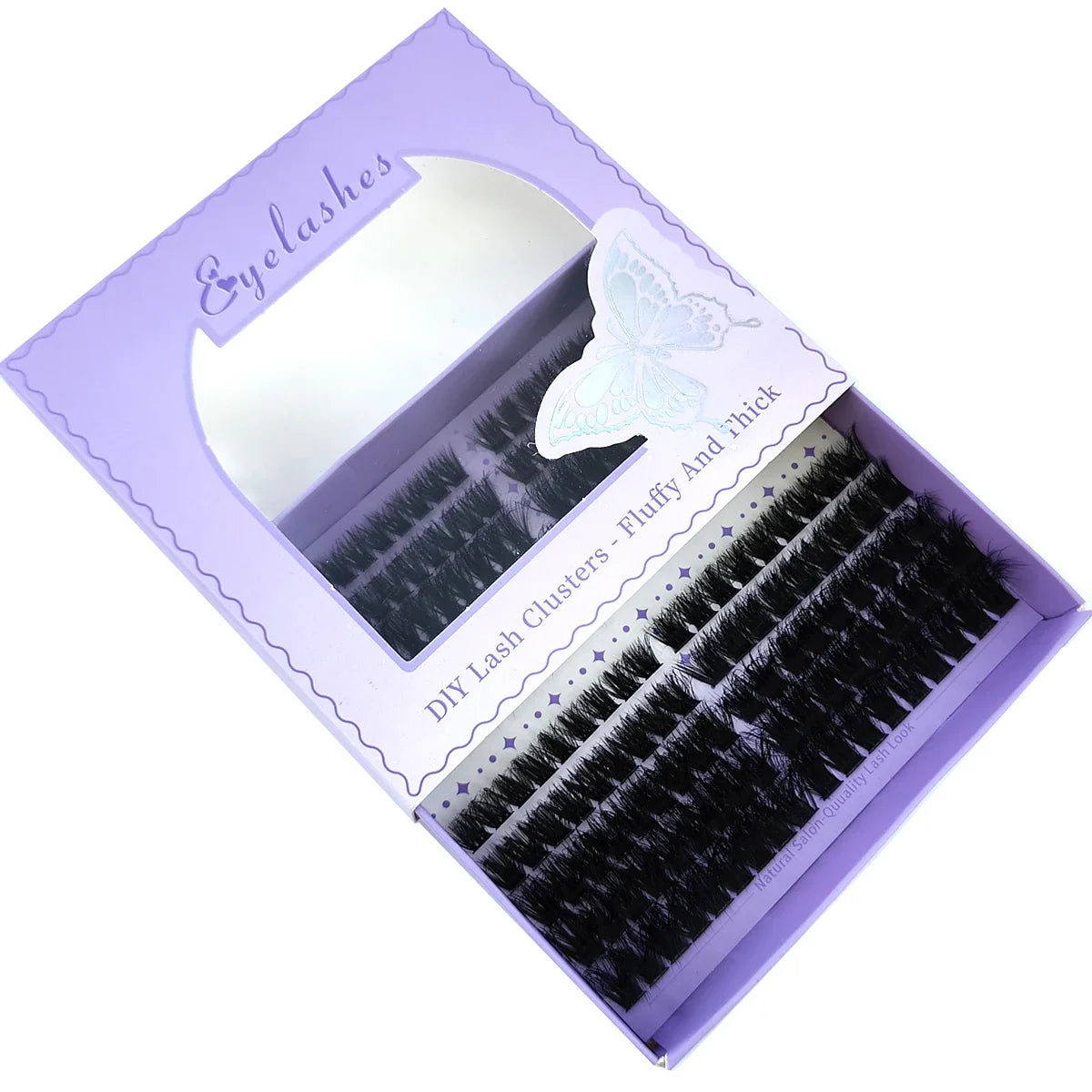 10Row 40D-200D 5D Fluffy Thick Lashes Clusters 10-18mmMix Wispy Individual Lashes Extensions Clusters DIY Makeup False Eyelashes