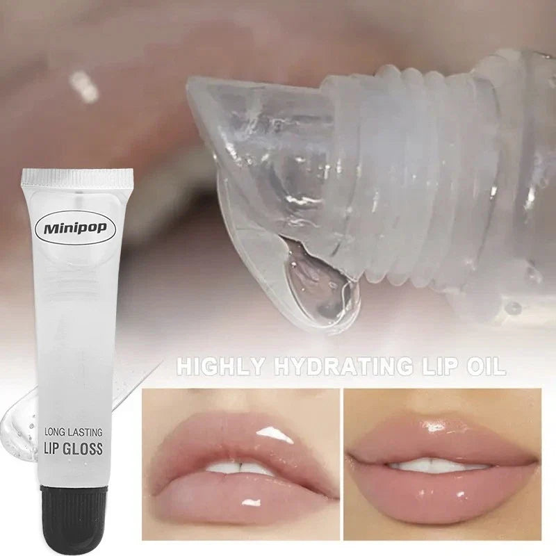 Clear Lip Gloss Plumper - 2pcs Moisturizing & Hydrating Set