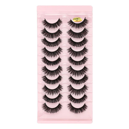 SHIDISHANGPIN 3/5/16 Pairs Natural Long False Eyelashes Dramatic Fluffy 3D Mink Lashes Wispy Wholesale Eye Lashes Thick Cils