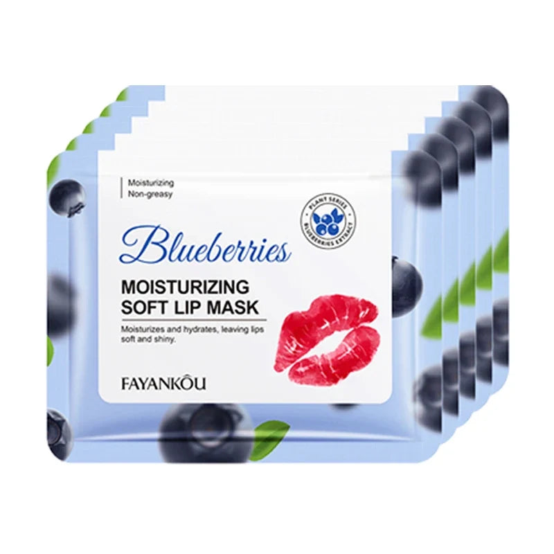 5/10/20pcs Fruit Crystal Collagen Lip Mask Hydrating Lips Moisturizer Plump Cherry Strawberry Lip Patches Lips Plumper Skin Care