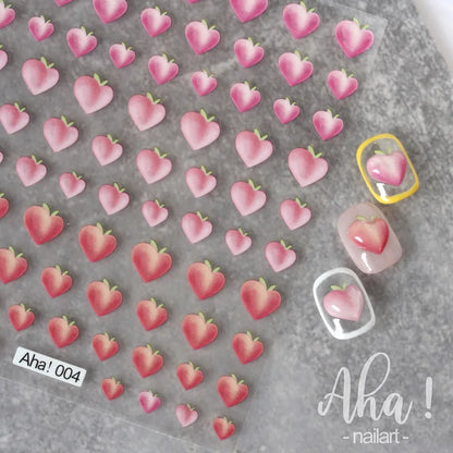 1pcs 5D Japanese Kawaii Bear Nail Art Stickers Brown Cartoon Animals Self-Adhesive Nail Decoration Decals DIY Slider Accessories