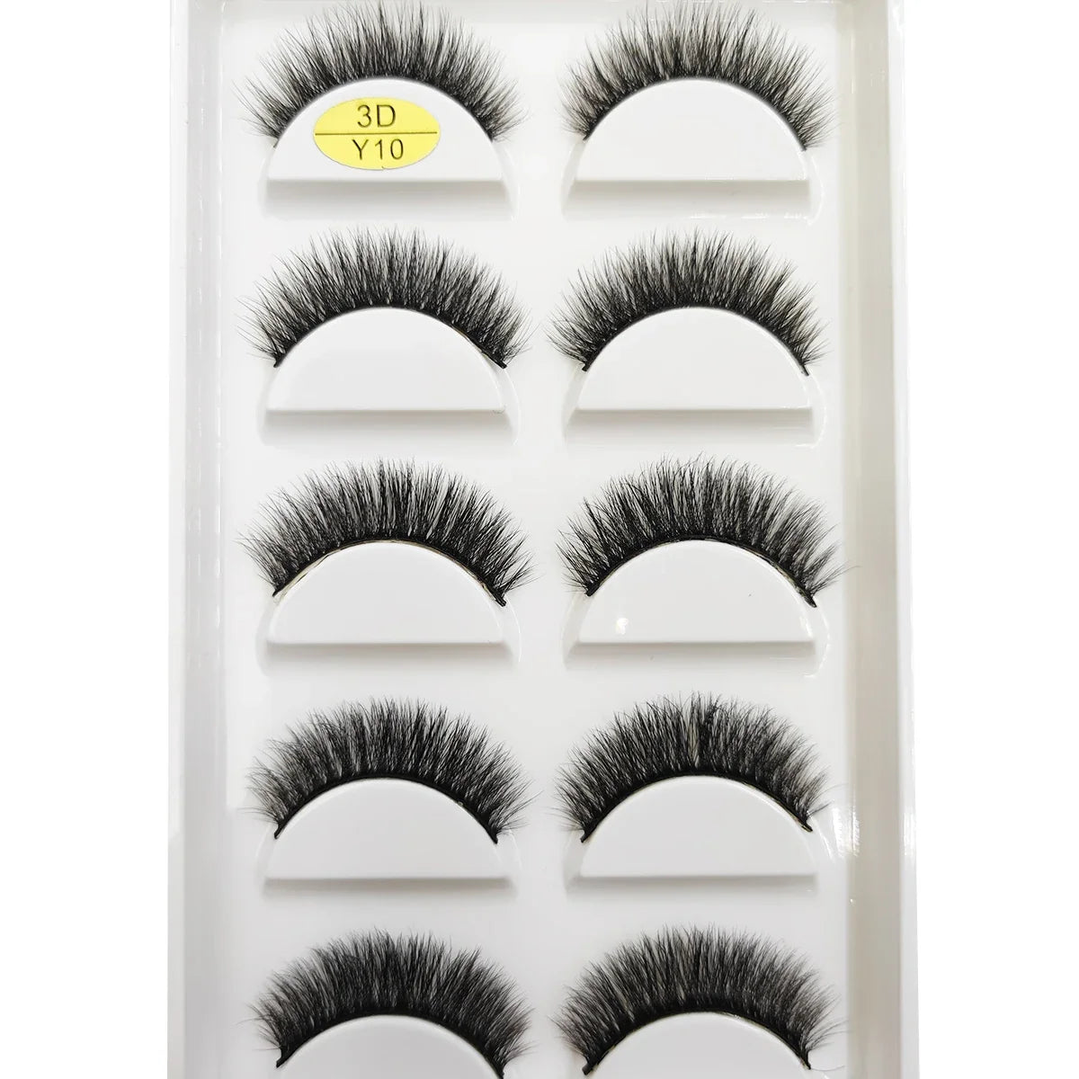 5 Pairs Natural 3D Mink False Eyelashes, Soft Wispy, Fluffy Eye Faux Lashes, Make Up Eyelash, Beauty Cat Cilios, 9 Styles