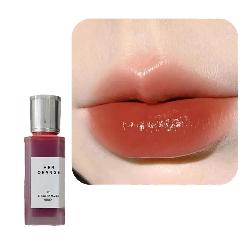 Clear Mirror Lip Gloss Water Light Lip Tint Hydrating Lipstick Glossy Shine Non Sticky Long Lasting Beauty Makeup Nude Color