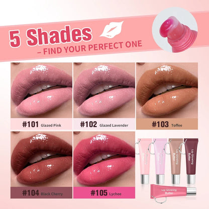 Lip Gloss Lip Oil Plumper Long Lasting Keychain Glowing Butter Moisturizing Pink Nourishing Makeup Care Hydrating Lipstick