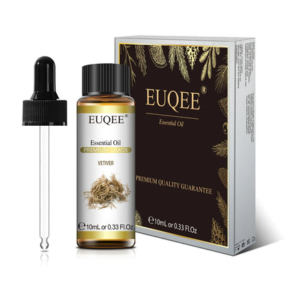 EUQEE 10ml Pure Natural Essential Oil Lavender Jasmine Eucalyptus Vanilla Sandalwood Sweet Orange Lemon Oregano Neroli Fragrance